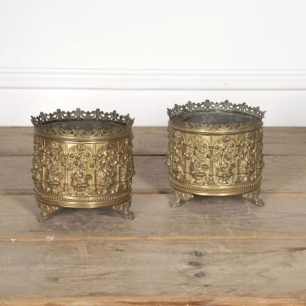 Pair of 19th Century Neo-Gothic Revival Cache Pots DA1531228