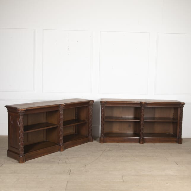Pair of 19th Century Open Bookcases BK0323523