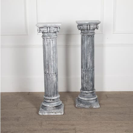Pair of 19th Century Painted Columns DA8430246