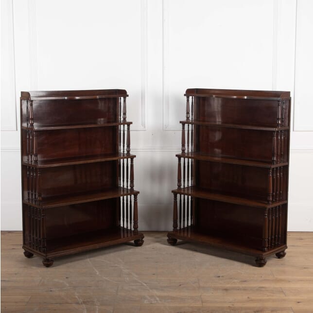 Pair of 19th Century Regency Mahogany Bookcases BK0327703