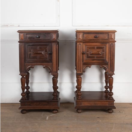 Pair of 19th Century Rosewood Bedside Tables BD3425945