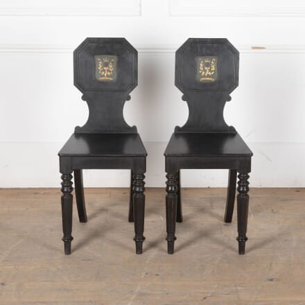 Pair of 19th Century Scottish Hall or Side Chairs CH3431624