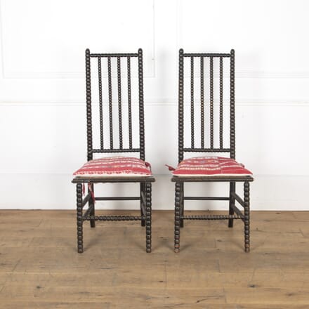 Pair of 19th Century Scottish Bobbin Chairs CH9022671