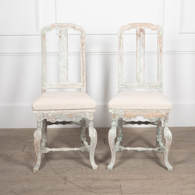 Pair of 19th Century Swedish Rococo Chairs CH1429078