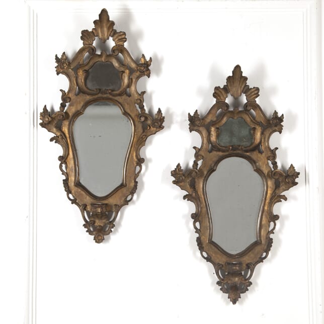 Pair of 19th Century Venetian Mirrored Appliques MI1519054