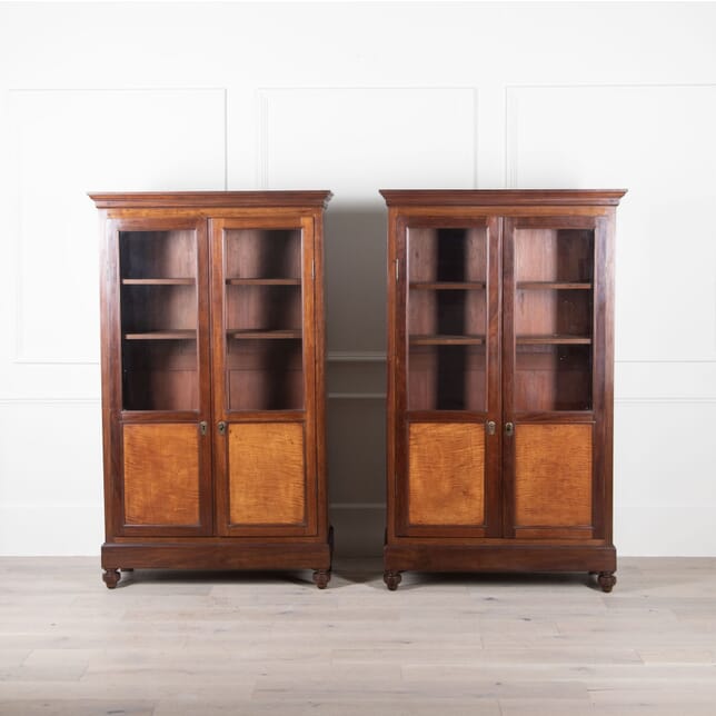 Pair of 19th Century Walnut Bookcases BK4833009