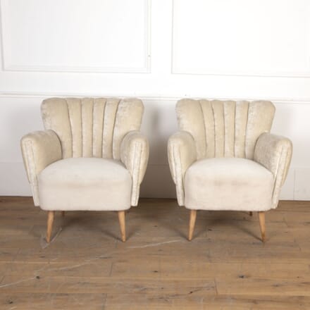Pair of 20th Century Boudoir Shell-Back Chairs CH5321990