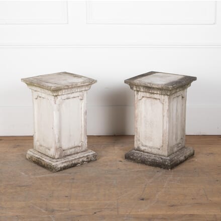 Pair of 20th Century English Stone Pedestals DA8029535