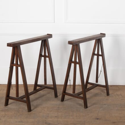 Pair of 20th Century French Artists Studio Trestles OF8029333