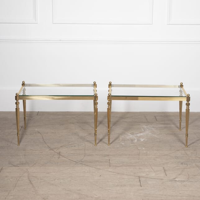 Pair of 20th Century French Brass Side Tables CO3028974