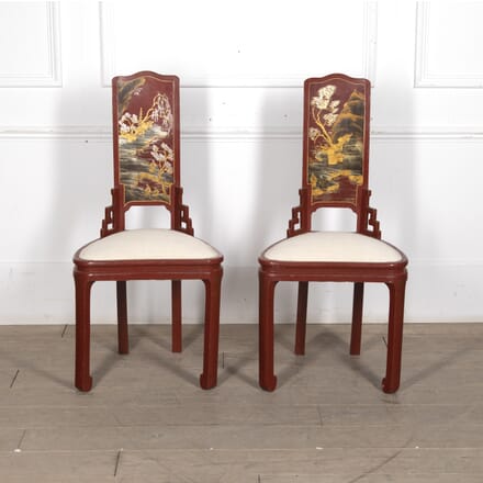 Pair of 20th Century French Chinoiserie Side Chairs CH1522722
