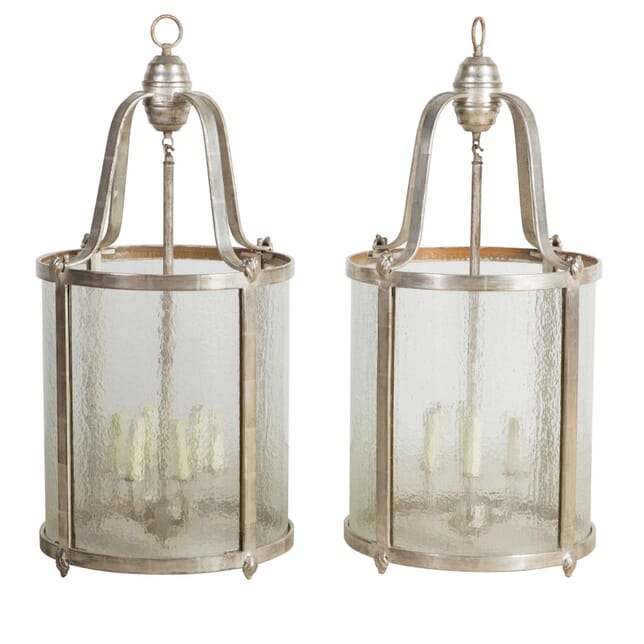 Pair of 20th Century Hall Lanterns