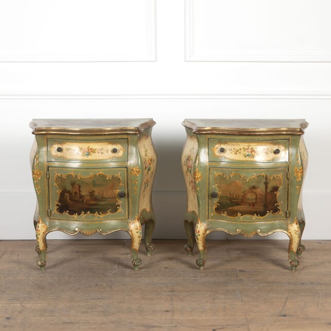 Pair of 20th Century Hand-Painted Venetian Cabinets BD3426227