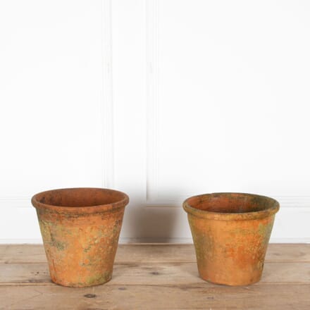 Pair of 20th Century Hand Thrown Terracotta Pots GA6234027