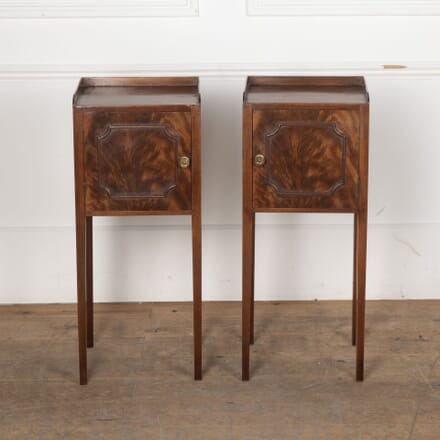 Pair of 20th Century Mahogany Bedside Cupboards BD8030745