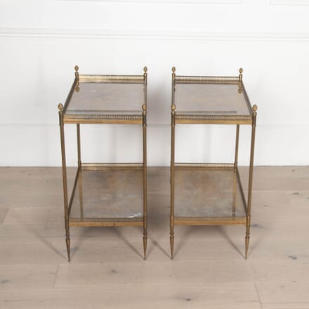 Pair of 20th Century Maison Jansen Brass Side Tables CT4532461