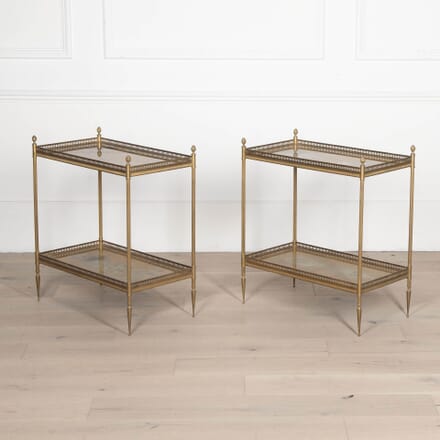 Pair of 20th Century Maison Jansen Brass Side Tables CT4532463