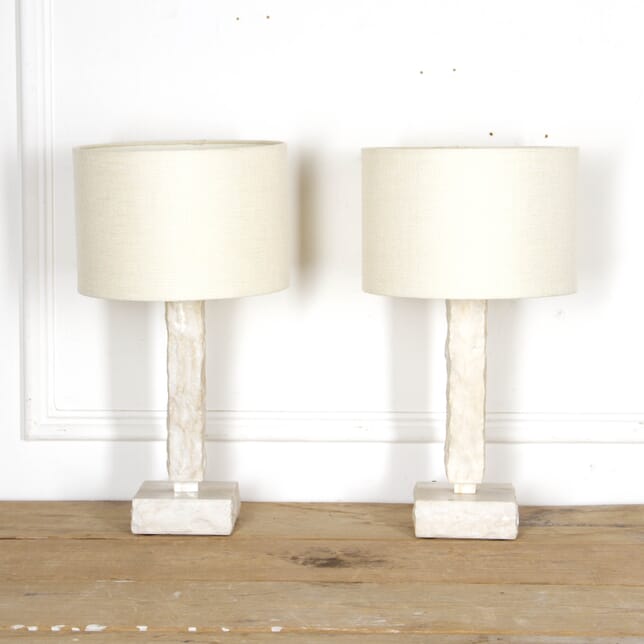 Pair of 20th Century Marble Table Lamps LT3017485