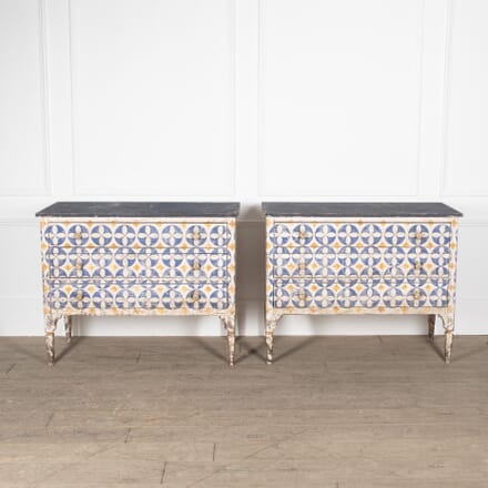 Pair of 20th Century Painted Commodes CC5229567