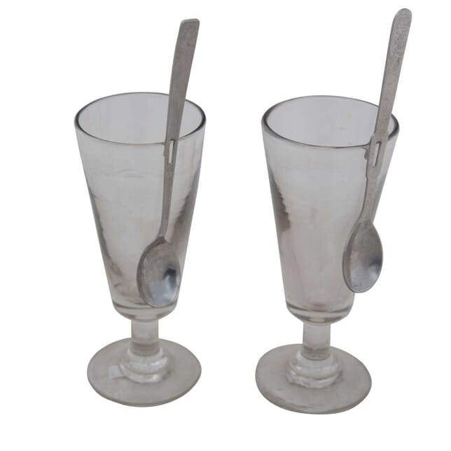Pair of Absinthe Glasses and Spoons DA4454965