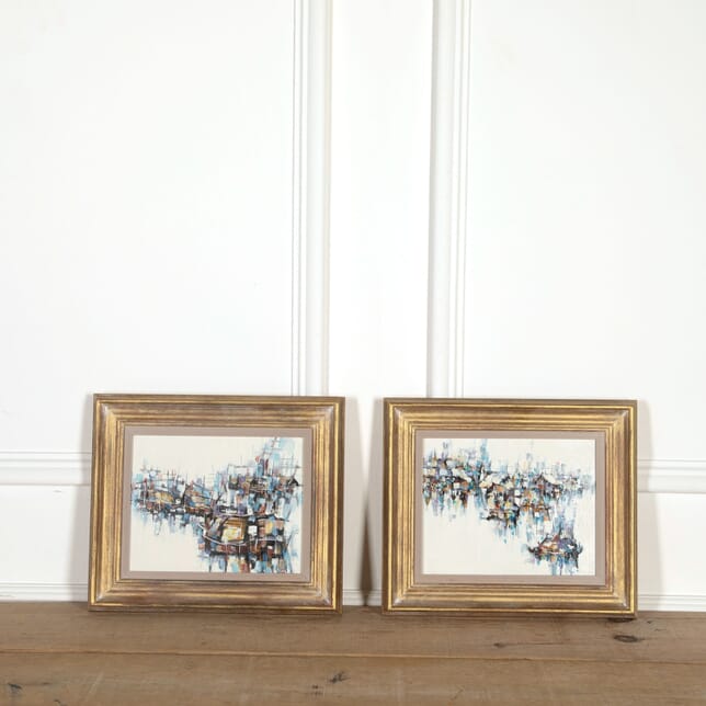 Pair of Abstract Paintings WD308997