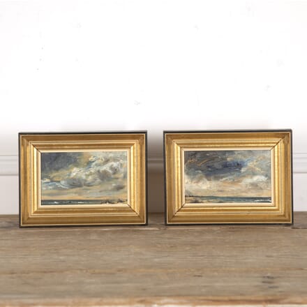 Pair of Mid-Century Abstract Seascapes WD3020845