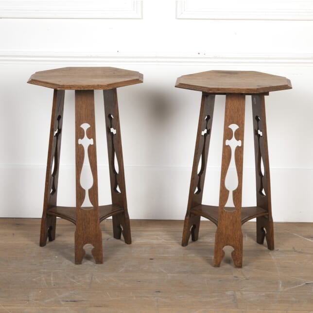 Pair of 19th Century Arts and Crafts Side Tables CO1021472