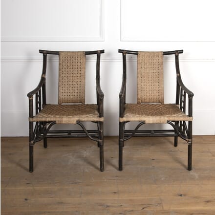 Pair of 20th Century Bamboo Chairs CH7321449