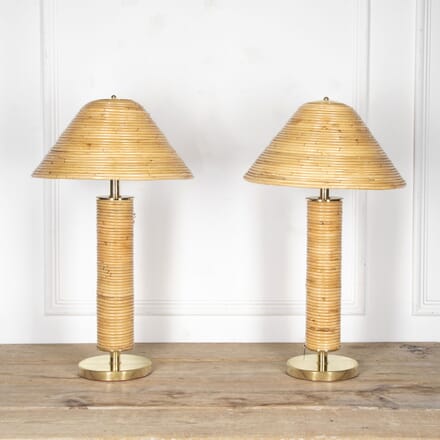 Pair of Contemporary Bamboo Table Lamps LT4625481