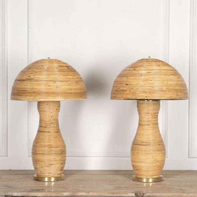 Pair of Mid-Century Style Bamboo Table Lamps LT4626411