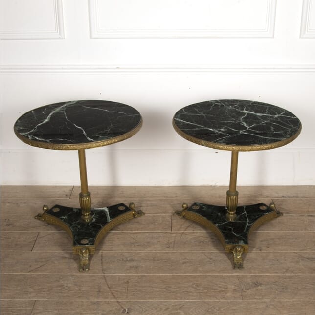 Pair of Brass and Marble Tables TC5220235