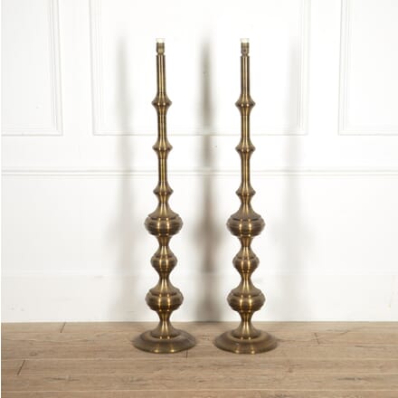 Pair Of French Brass Standard Lamps LF9216440