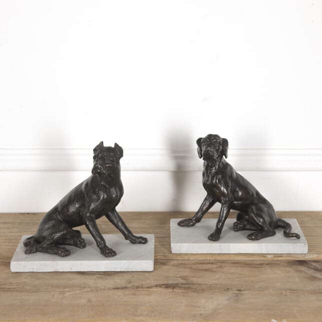 Pair of Bronze Dog Sculptures DA2815973