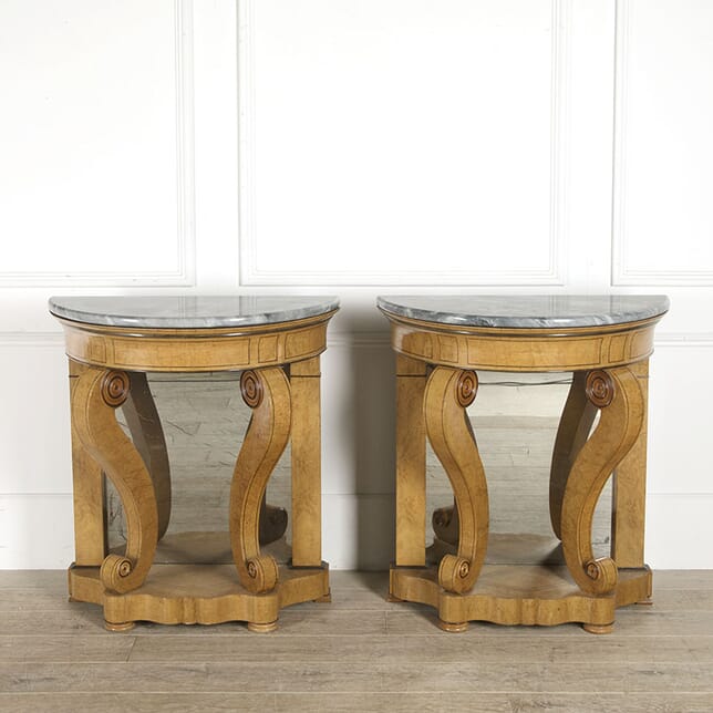 Pair of Early 19th Century Burr Elm Console Tables CO7310396