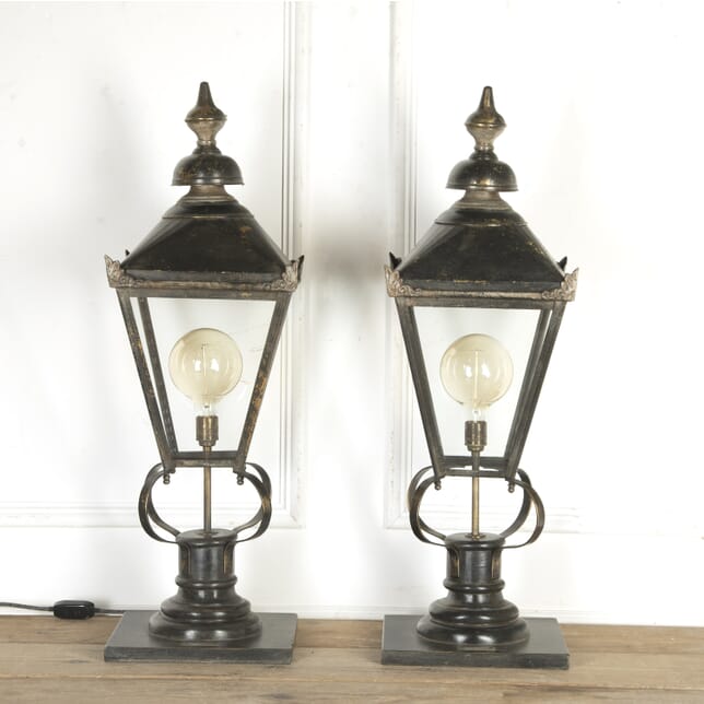 Pair of English 19th Century Street Lantern Table Lamps LT9020843