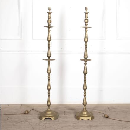 Pair of 20th Century Candlestick Floor Lamps LL4822153