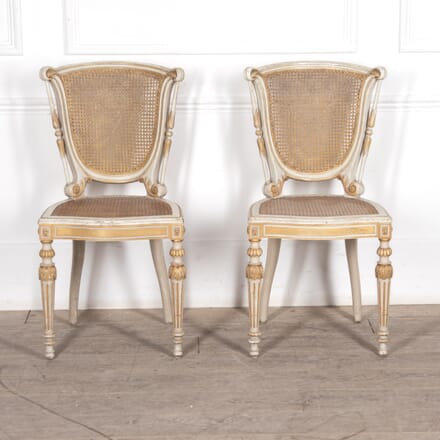 Pair of 19th Century Cane Side Chairs CH0125991