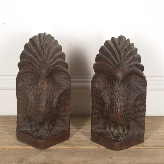 Pair of French Exotic Bird Bookends DA1515337