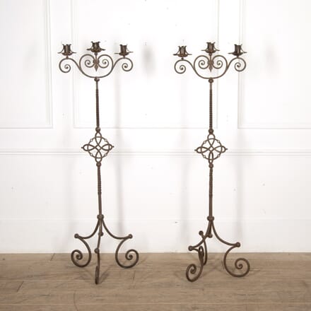 Pair of Cast Iron Candelabras LL2520067