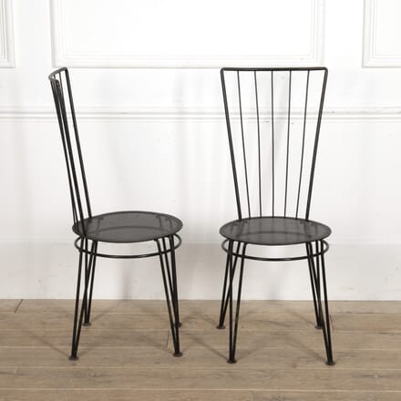 Pair of Colette Gueden Style Metal Chairs CH2919225
