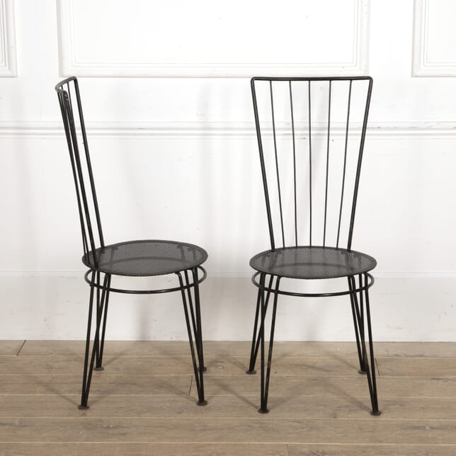 Pair of Colette Gueden Style Metal Chairs CH2919225