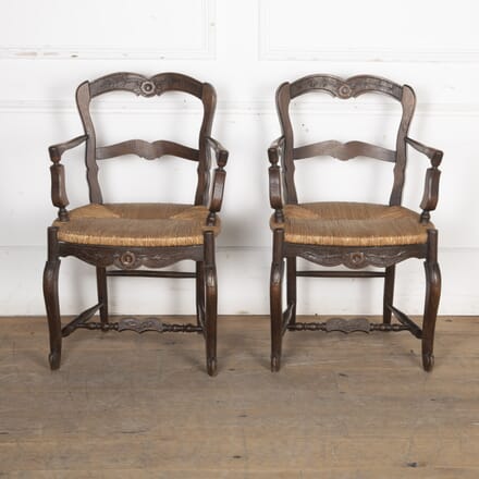 Pair of 20th Century Country House Armchairs CH8525223