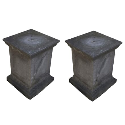 Pair of Dry Cast Composite Stone Plinths GA3358945