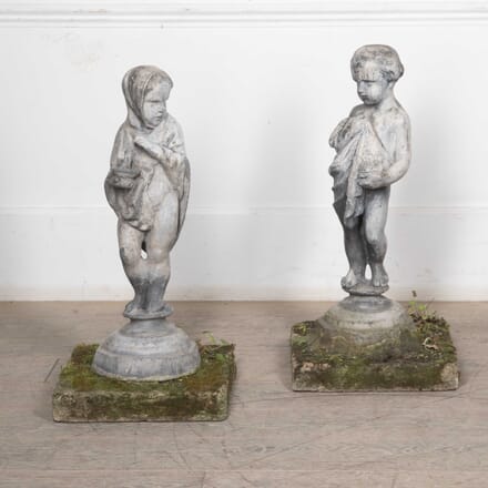Pair of Early 20th Century Lead Figures by Crowther GA0927789