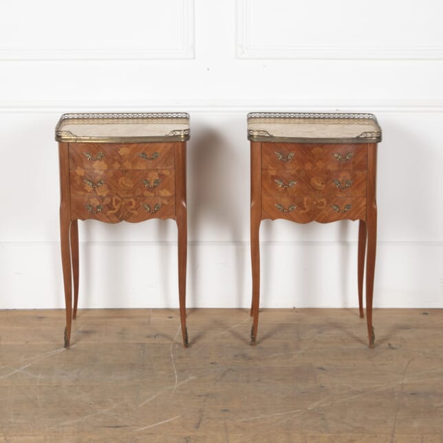 Pair of Early 20th Century Louis XV Style Bedside Tables BD3428181