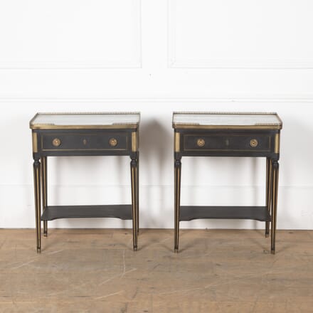 Pair of Early 20th Century Louis XVI Style Bedside Tables BD3428174