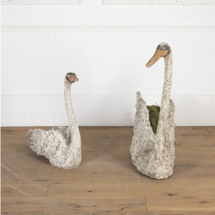 Pair of Early 20th Century Swans GA0219737