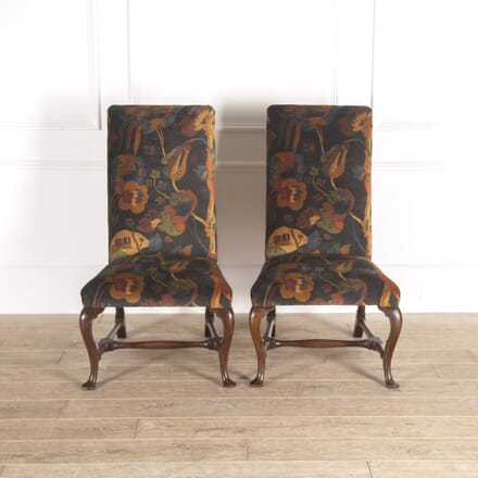 Pair of English Walnut Side Chairs CH0114764