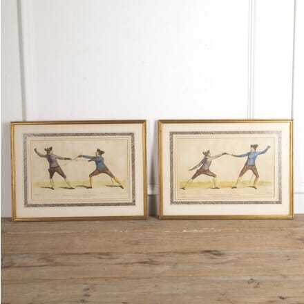 Pair of 18th Century Fencing Pictures WD1319878