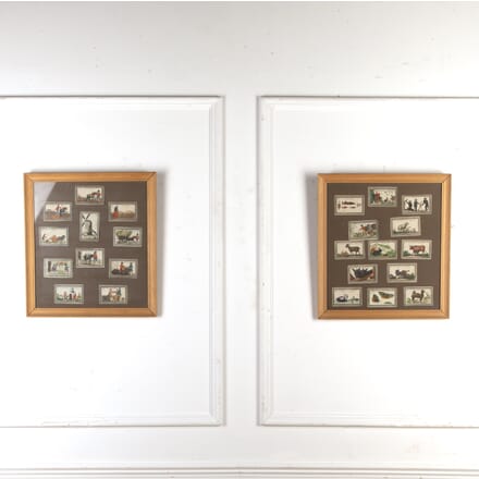 Pair of 20th Century Framed Card Arrangements WD5519840